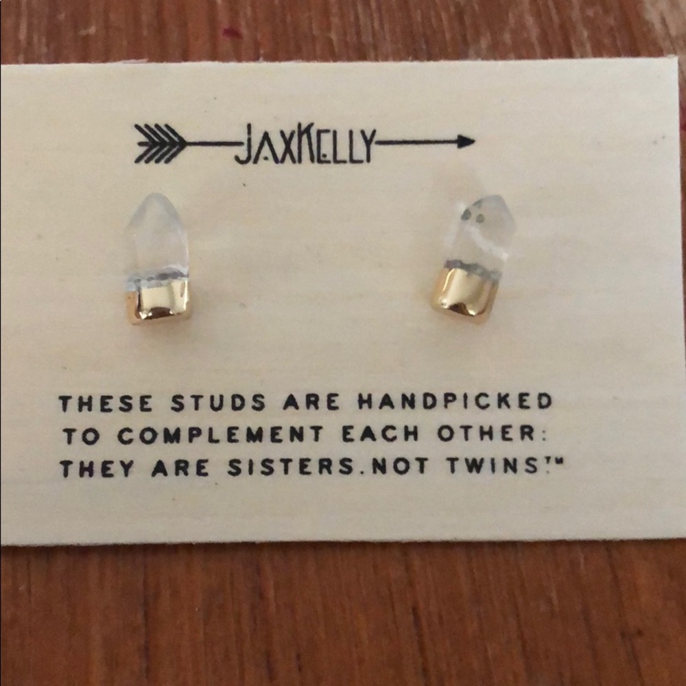 Jax Kelly clear quartz earrings